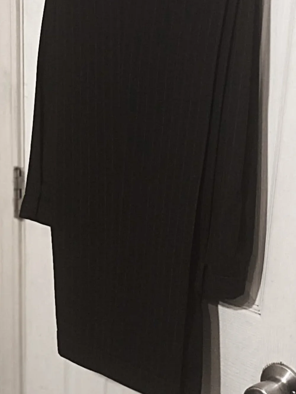 Stafford Men Charcoal Pinstripe 2 Piece Suit  44L